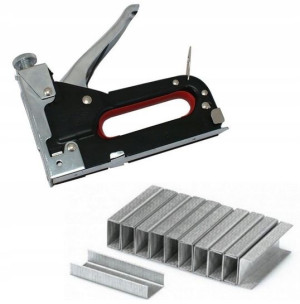 Zszywacz Tapicerski Metalowy + 4100 Zszywek Taker
