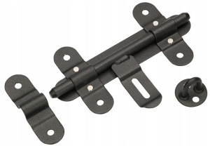 Zasuwa Bramowa Do Drzwi Czarna Garażowa 150 Mm