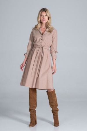 Figl Sukienka Model M838 Beige XL