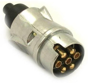 Wtyk Wtyczka Przyczepy 7 Pin Biegunowa Aluminiowa