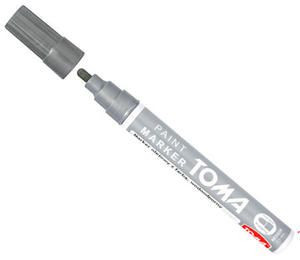 Marker Olejowy Srebrny Toma Budowlany Olejny Pisak