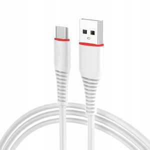 Kabel Usb Typ C Szybkie Ładowanie Quick Biały