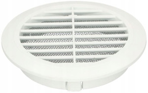Kratka Wentylacyjna 150 Mm Biała Okrągła Osłona