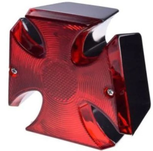 Lampa tylna, tylnia do motocykla, krzyż