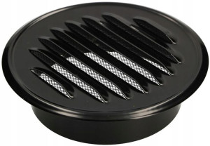 Kratka Wentylacyjna Metalowa Z Kołnierzem 100 Mm
