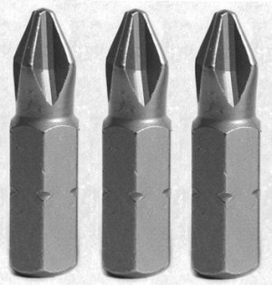 Końcówki Krzyżowe Komplet Ph1 X 25 Mm 3 Szt Zestaw