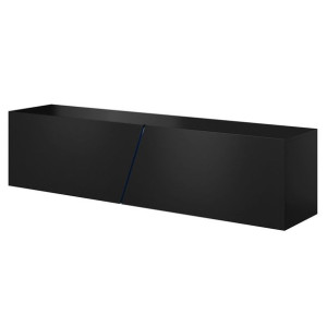 Hakano Szafka rtv DEO 35x160x40 cm styl nowoczesny czarna