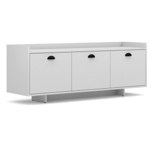 Hakano Szafka rtv RATIO 52,6x139x39 cm styl klasyczny biała