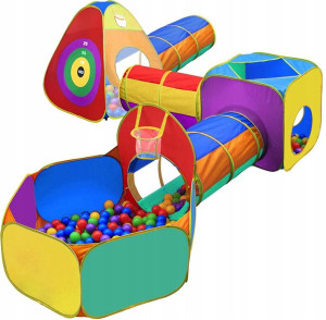 Namiot Dla Dzieci z Tunelami Domek 6w1 Plus Tarcza