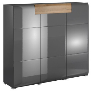Hakano Komoda nowoczesna BALLADE 131x147x39 cm antracyt
