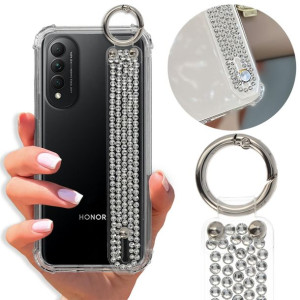 Etui Antishock Pasek Cekiny do HUAWEI HONOR X20 SE