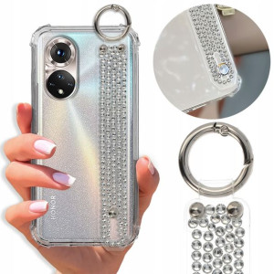Etui Antishock Pasek Diamenty do HUAWEI HONOR 50