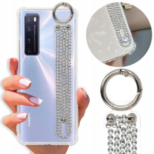 Etui Antishock Pasek Diamenty do HUAWEI NOVA 7 PRO