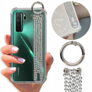 Etui Antishock Pasek Diamenty do HUAWEI NOVA 7 SE