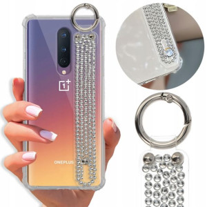 Etui Antishock Pasek Diamenty do ONEPLUS 8 Case