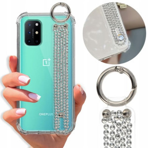 Etui Antishock Pasek Diamenty do ONEPLUS 8T Case