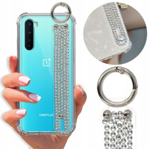Etui Antishock Pasek Diamenty do ONEPLUS NORD Case