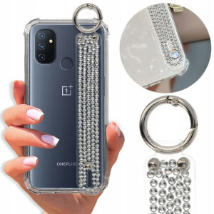 Etui Antishock Pasek Diamenty do ONEPLUS NORD N100