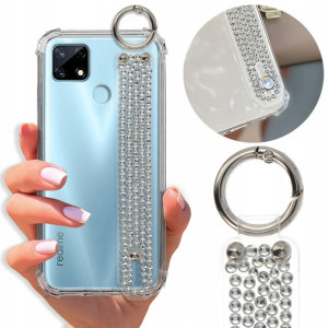 Etui Antishock Pasek Diamenty do REALME 7i RMX2193