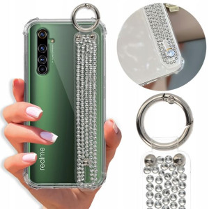 Etui Antishock Pasek Diamenty do REALME X50 PRO