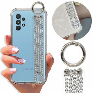 Etui Antishock Pasek Diamenty do SAMSUNG A32 5G