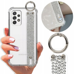 Etui Antishock Pasek Diamenty do SAMSUNG A52 5G