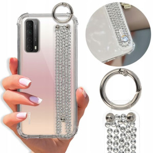 Etui Antishock Pasek Diamenty do SAMSUNG A90 5G