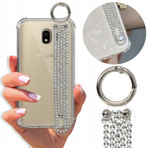 Etui Antishock Pasek Diamenty do SAMSUNG J4 2018