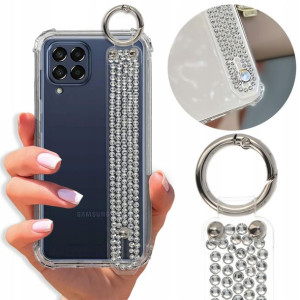 Etui Antishock Pasek Diamenty do SAMSUNG M53 5G