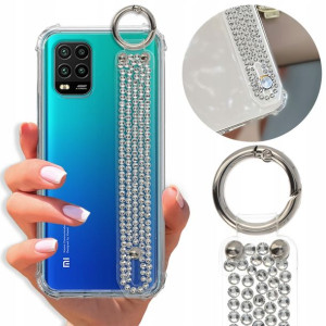 Etui Antishock Pasek Diamenty do XIAOMI MI 10 LITE