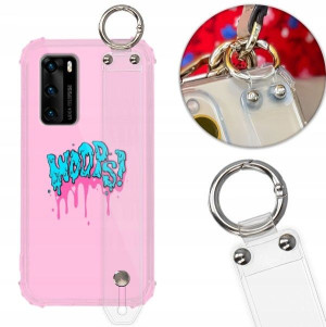 Etui Antishock Pasek do HUAWEI P40 Modne Top Wzory