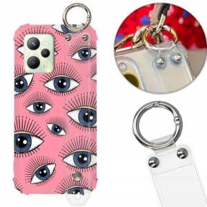 Etui Antishock Pasek do REALME C35 Modne Top Wzory