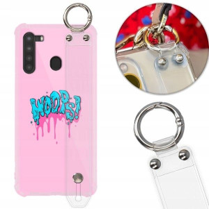 Etui Antishock Pasek do SAMSUNG A21 Modne Wzory