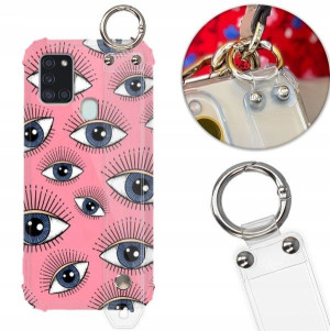 Etui Antishock Pasek do SAMSUNG A21s Modne Wzory
