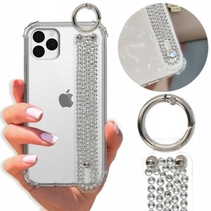 Etui Antishock Pasek Top Diamenty do IPHONE 11 PRO