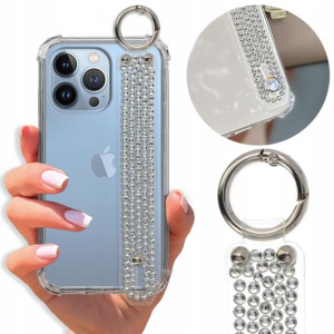 Etui Antishock Pasek Top Diamenty do IPHONE 13 PRO