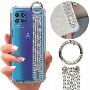 Etui Antishock Pasek Top Diamenty do MOTOROLA G100