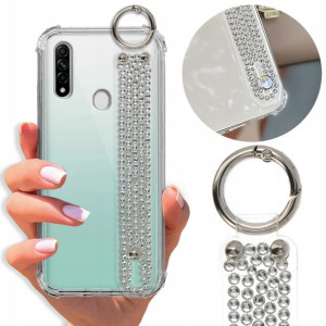 Etui Antishock Pasek Top Diamenty do OPPO A31 2020