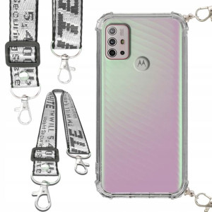 Etui Antishock Smycz Biała MOTOROLA G10 Ochronne