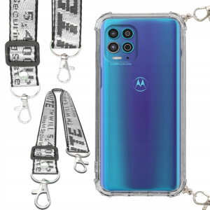 Etui Antishock Smycz Biała MOTOROLA G100 Ochronne