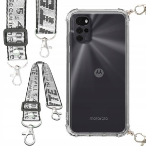 Etui Antishock Smycz Biała MOTOROLA G22 4G Case
