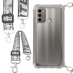 Etui Antishock Smycz Biała MOTOROLA G60 Ochronne