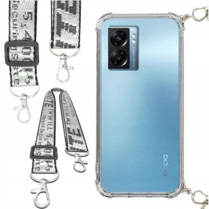 Etui Antishock Smycz Biała OPPO K10 5G Ochronne