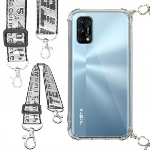Etui Antishock Smycz Biała REALME 7 PRO Ochronne
