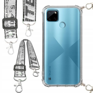 Etui Antishock Smycz Biała REALME C21Y Ochronne