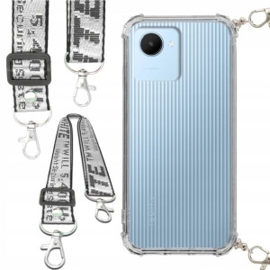 Etui Antishock Smycz Biała REALME C30 Ochronne