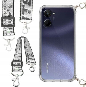 Etui Antishock Smycz Biała RELAME 10 4G Ochronne