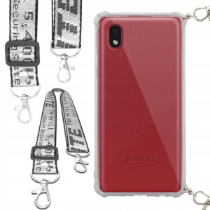 Etui Antishock Smycz Biała SAMSUNG A01 CORE Case
