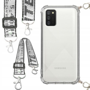 Etui Antishock Smycz Biała SAMSUNG A02S Ochronne