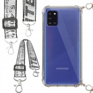 Etui Antishock Smycz Biała SAMSUNG A31 Ochronne